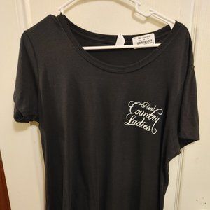 Country Ladies Scoop Neck Tee